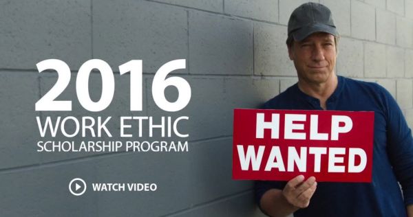2016 Work Ethic Scholarship Program