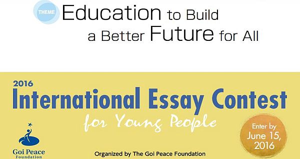 Goi Peace Foundation International Essay Contest