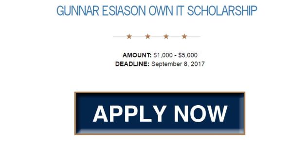 BEF Gunnar Esiason Own It Scholarship