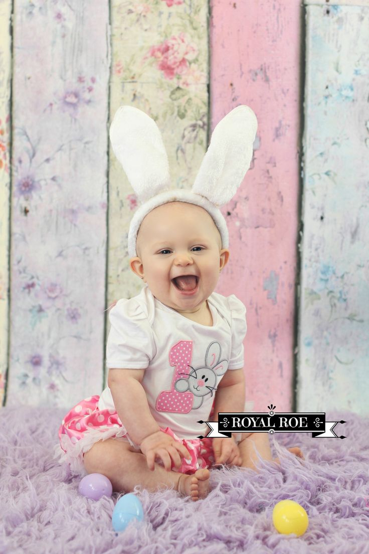 BABY GIRL PERSONALISED EASTER OUTFIT Pink Tutu Romper Polka Dot Headband Bunny 