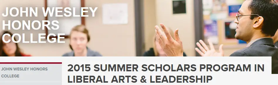 JWHC Summer Scholarship Program 2015