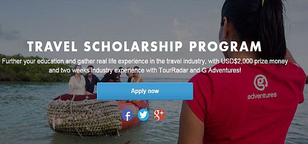 TourRadar Travel Scholarship