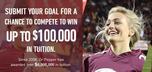 Dr. Pepper Scholarships and Dr Pepper Tuition Giveaway