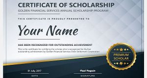 Golden Financial Services Annual Scholarship Program