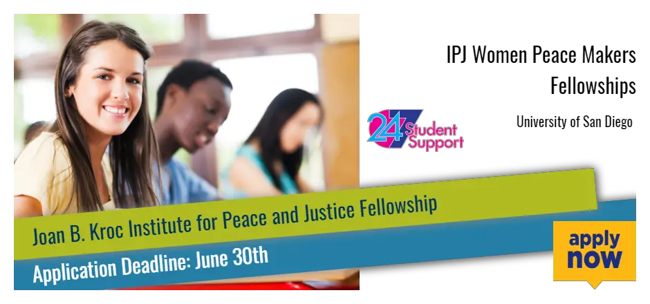 IPJ Women Peace Makers Fellowships - USA Scholarships 2023 | Free ...