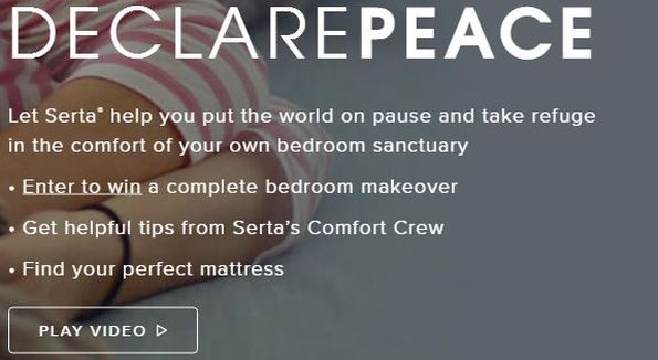 Serta Declare Peace Sweepstakes