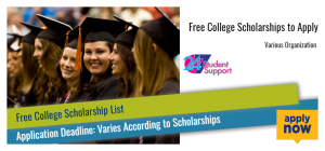 Free College Scholarships to Apply