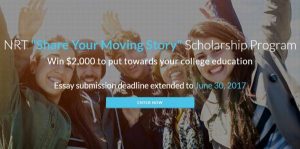 NRT "Share Your Moving Story" Scholarship Program